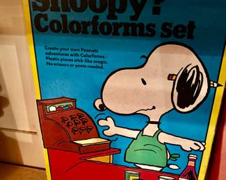 Vintage "What's on Sale Snoopy?" Colorforms
