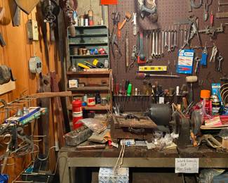 Vintage Tool Room. .Basement!!