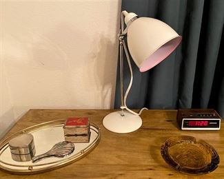 VINTAGE VANITY MIRROR TRAY AND MORE.