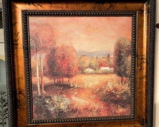 HOME INTERIORS STYLE ARTWORK NICELY FRAMED.
