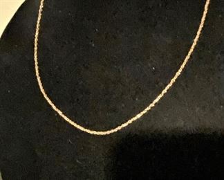 14K YELLOW GOLD NECKLACE MORE AT SALE.