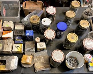 ABOUT EVERY SIZE NAIL AND SCREW EVER MADE, WE HAVE ALLOT.