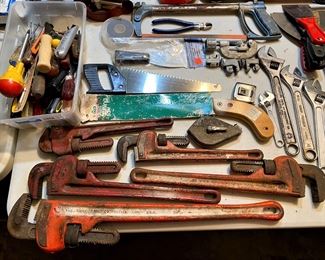 WE HAVE A NICE SELECTION OF HAND AND POWER TOOLS. MOSTLY CRAFTSMAN.