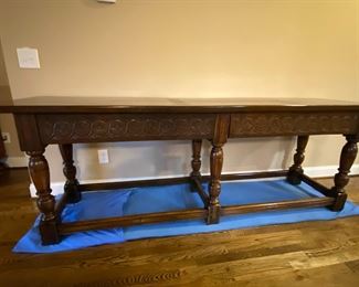 Antique Oak Refectory Table