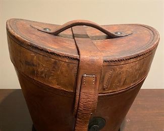 Leather Hat Box