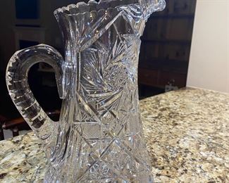 Cut Glass Pitcher