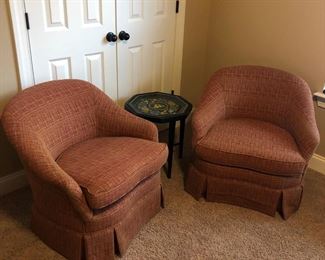 Pair Club Chairs