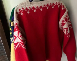 Assortment of Hand Knitted Sweaters