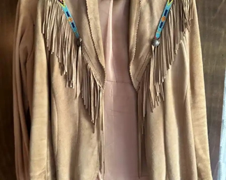 Char & Sher Designs Western Fringe Long Sleeve Jacket