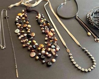 02 Silpada Freshwater Pearl Necklace, 2 Sabika Necklaces, More