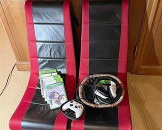 2 Gaming Chairs, Xbox Games, Controller, Headphones