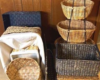 Assortment Of Storage Baskets