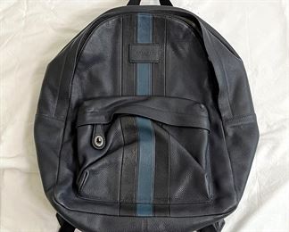 Coach Backpack Black Blue