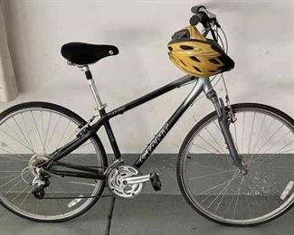 Cypress Adults Bicycle 17 Frame With Aluminum Alloy Tubing, Cushioned Seat, And Helmet