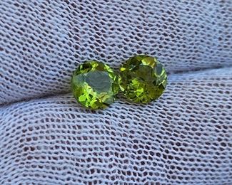 Matching Peridot Gems