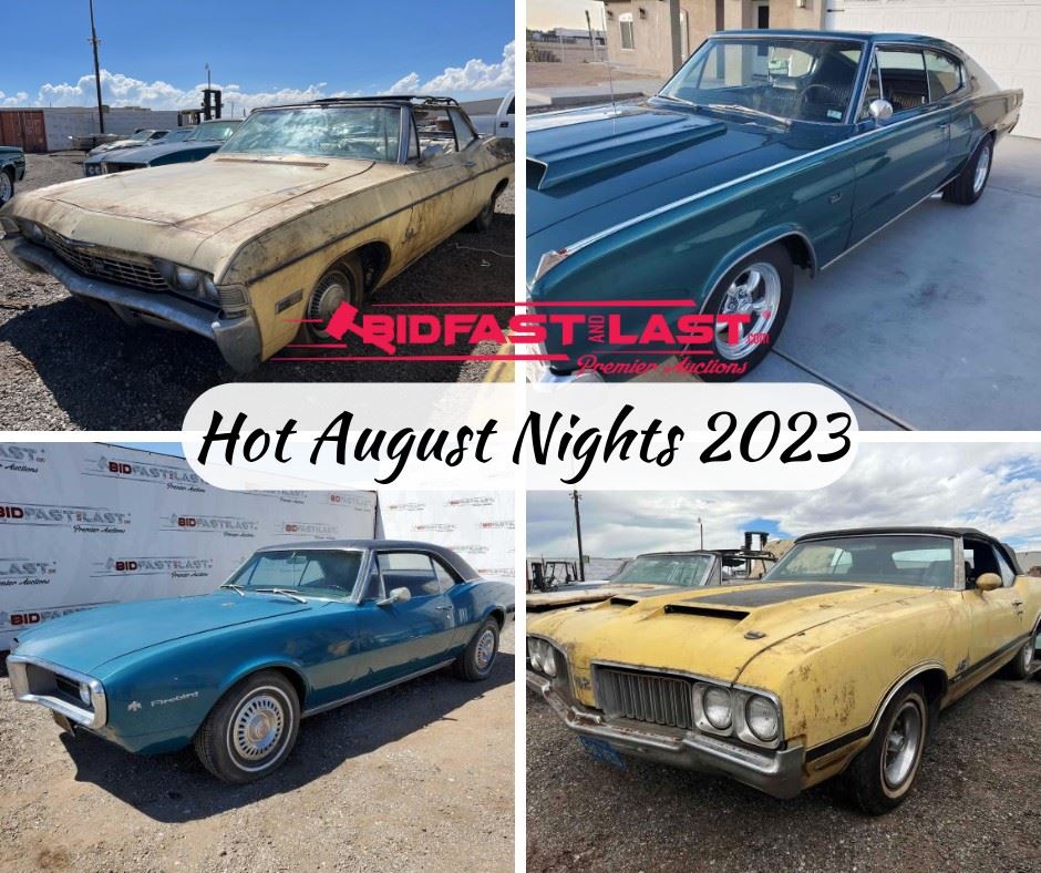 Hot August Nights Auction 2023 in Hesperia, CA starts on 7/28/2023
