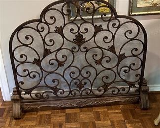 Jan Barboglio Iron Fireplace Screen