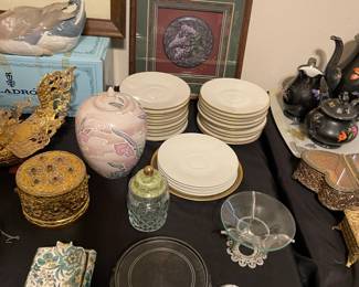 No "full" sets, but plenty of mix n match fine china! 