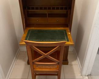 cute oak drop leaf secretary desk