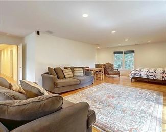 Raymour and Flanigan sofa, love seat, Ethan Allen chair and carpet (no bed)