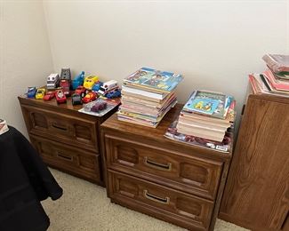 Lots of children’s books and toys