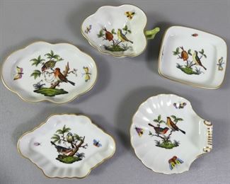 Several Herend Rothschild Bird lots