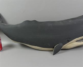 4 carved whale plaques by Ken Beckenhaupt