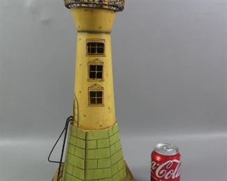 Scarce old tin lighthouse