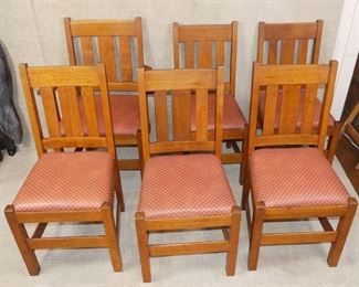 6 old A&C dine chairs