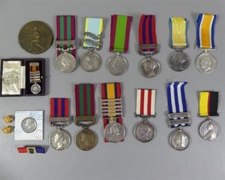 Fine British silver medals collection
