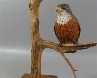 Several fine bird sculptures