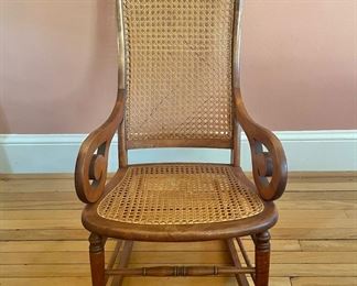 Antique Hand-Caned Rocker