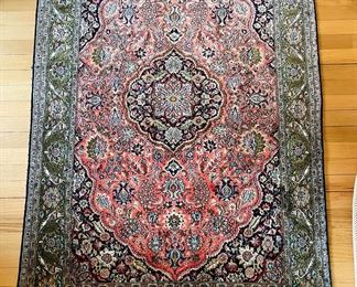 Antique Persian Silk Rug. 3'5" x 5'3"