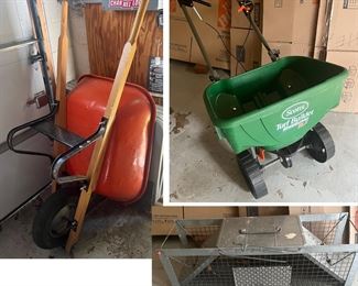 Wheel Barrel, Scotts Turf Builder, Have a Heart Critter Trap