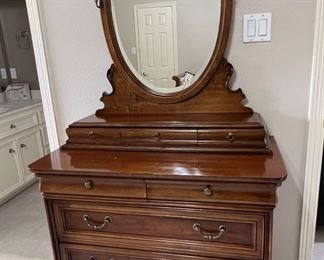 Antique Repo with Oval Mirror $375
