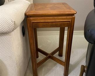 Small Square End Table with pull-out coaster $175