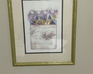 Print Gold Framed and double matted by Debbie Kingston - Psalm 121: 1-2 "I will lift up my eyes unto the hills from whence cometh my help." - $95