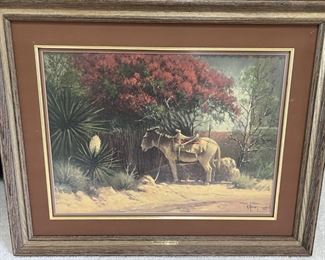 Print with Donkey by George  $350