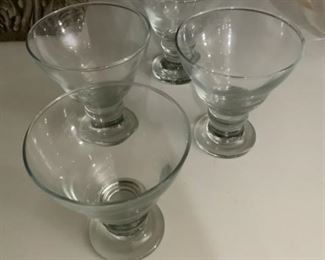 Set of 4 ice cream dishes $12