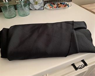 120 inch black tablecloth polyester blend $20