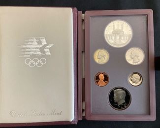 US Mint 1984 Olympics Prestige Proof Set with Olympic Silver Coin