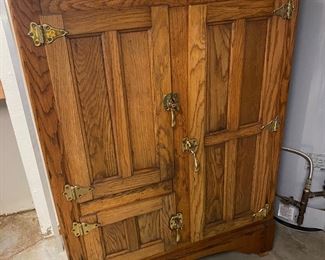 Circa 1900, Oak Ice Box