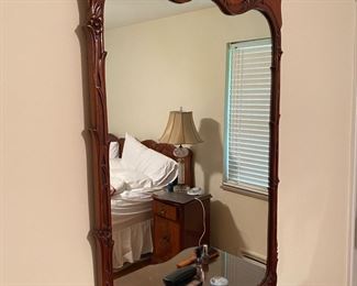 RWAY Furniture Brand, Flame Mahogany Mirror