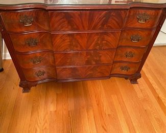 RWAY Furniture Brand, Flame Mahogany Dresser
