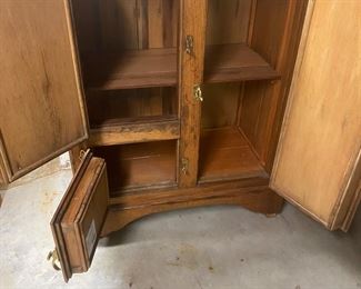 Inside view of Circa 1900, Oak Ice Box