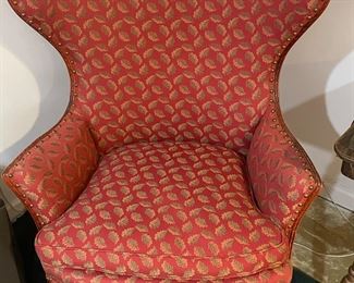 Pair of Custom Wing Chairs