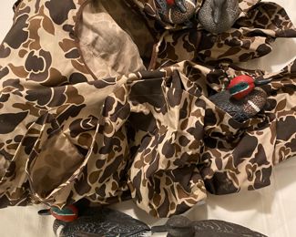 Duck Decoys in Camouflage Vest Carrier