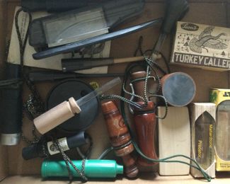 Several Duck Decoys & Turkey Calls