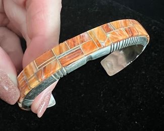 Chris Tom Spiny Oyster Sterling Cuff