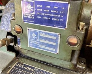 Jet 1024P Lathe